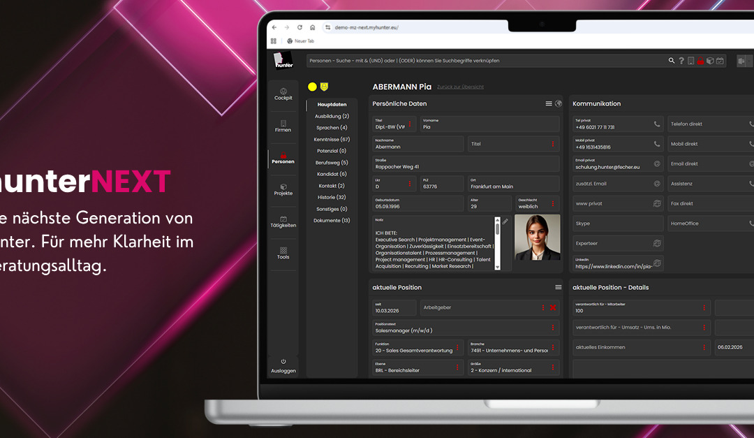 fecher präsentiert die nächste Generation der führenden Recruiting‑Software hunter